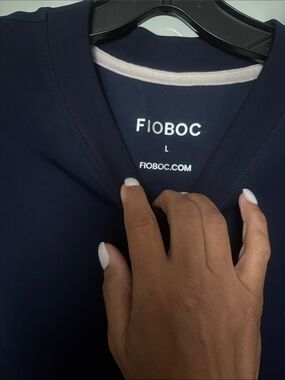 Men's Navy V-Neck Shirt